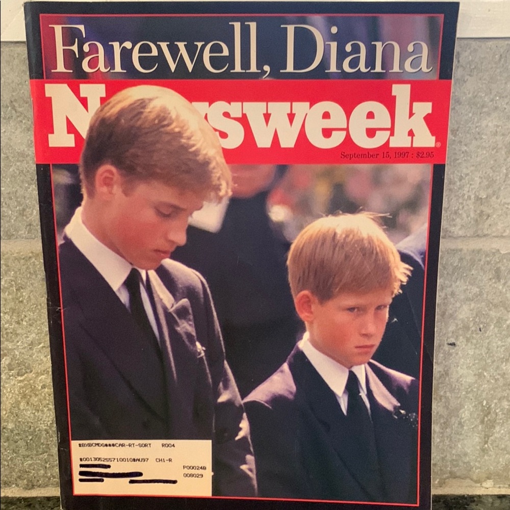 Princess Diana William & Harry Newsweek Magazine 9.15.97 Historical Memorabilia